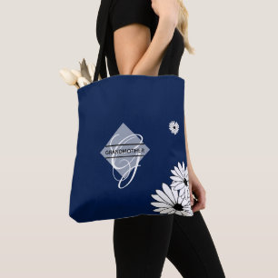 Daisy Blue Großmuttergeschenke - Mit Monogramm Tasche