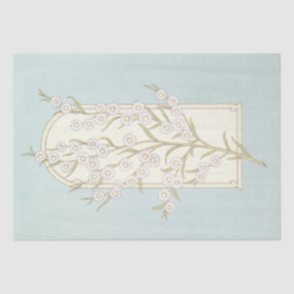 Daisy Blume Arch Aquamarin Blue Decoupage Art Seidenpapier