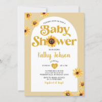 Daisy Blume Arch Boho Kinderdusche Sonnenblumen