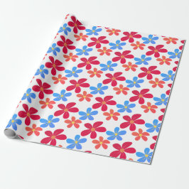 Daisy Blume auf Weiß Geschenkpapier