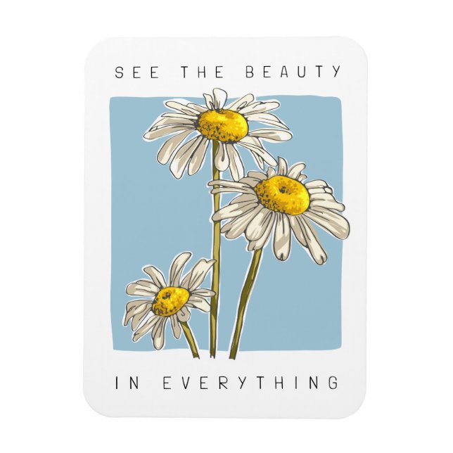 Daisy Blume Beauty Slogan Magnet (Vertikal)
