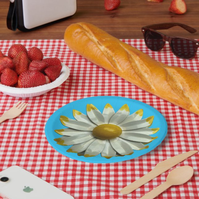 Daisy Blume - Blumenfrühlings Summer Garden Party Pappteller (Picknick)
