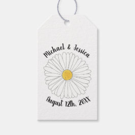 Daisy Blume Blumengarten Brautparty Hochzeit Geschenkanhänger