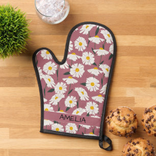 Daisy Blume boho blumenmuster muster personalisier Ofenhandschuh
