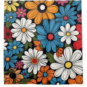 Daisy-Blume Duschvorhang