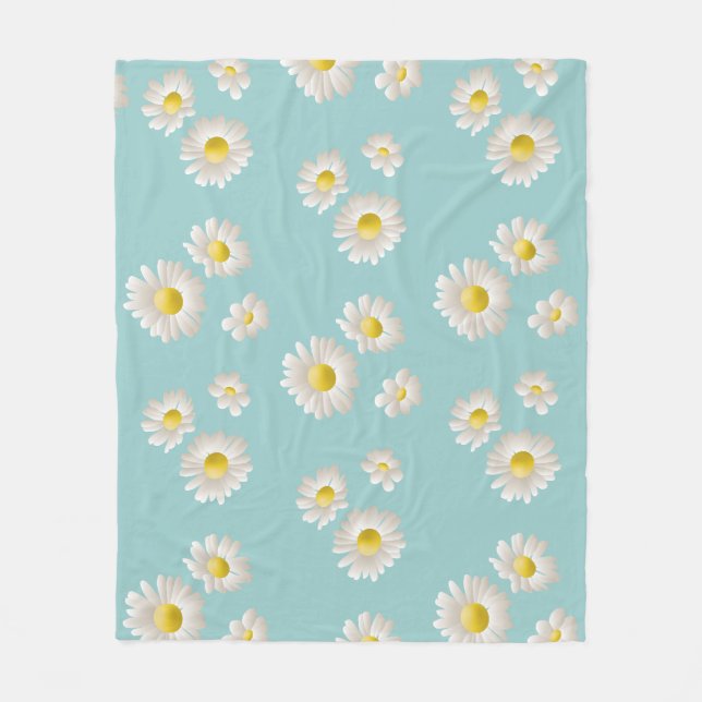 Daisy Blume Fleecedecke (Vorderseite)