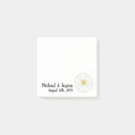 Daisy Blume Floral Brautparty Gastgeschenk Hochzei Post-it Klebezettel