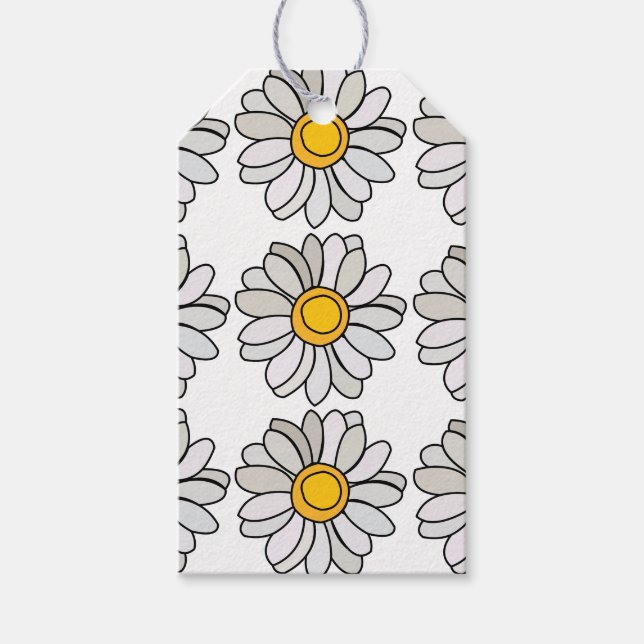 Daisy Blume Floral Daisy Geschenkanhänger (Vorderseite)