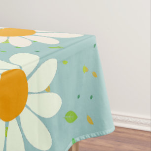 Daisy Blume Floral Pattern Girly Regenbogenpadel Tischdecke