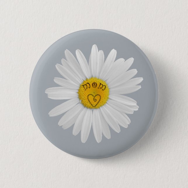 Daisy Blume für Mama Art Customizing Background Button (Vorderseite)