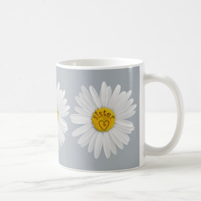 Daisy Blume für Sister Art Customizing Background Kaffeetasse (Rechts)
