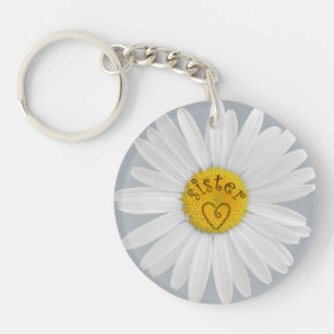 Daisy Blume für Sister Art Customizing Background Schlüsselanhänger