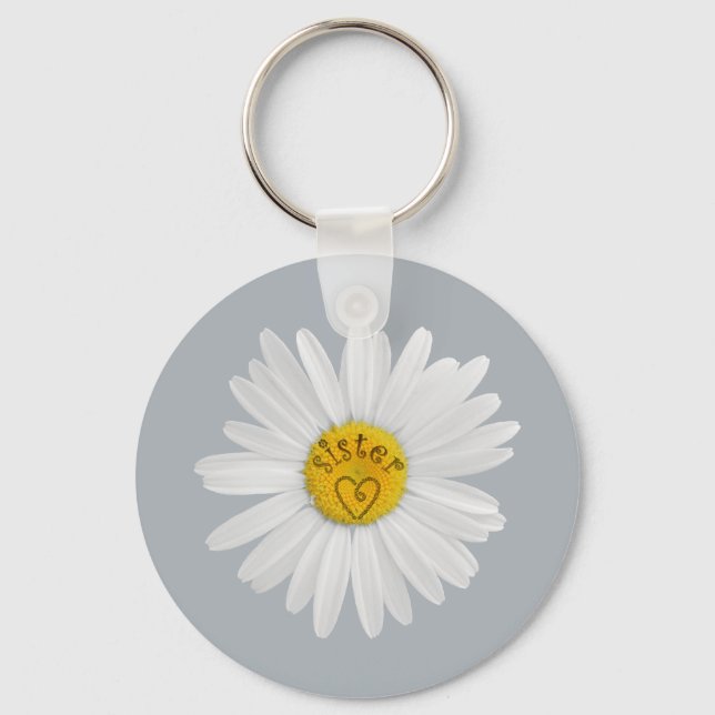Daisy Blume für Sister Art Customizing Background Schlüsselanhänger (Vorderseite)