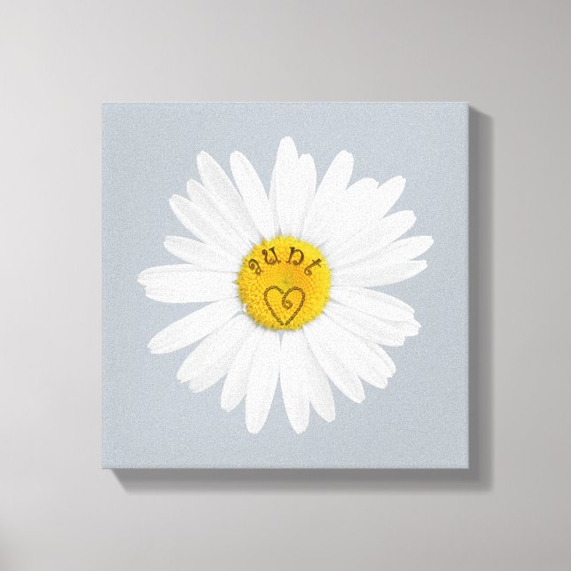 Daisy Blume für Tante Art individueller Hintergrun Leinwanddruck (Vorderseite)