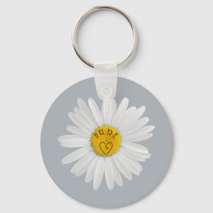 Daisy Blume für Tante Art individueller Hintergrun Schlüsselanhänger