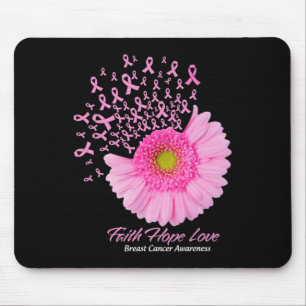 Daisy Blume Glaube Hoffnung Liebe Brustkrebs Mousepad