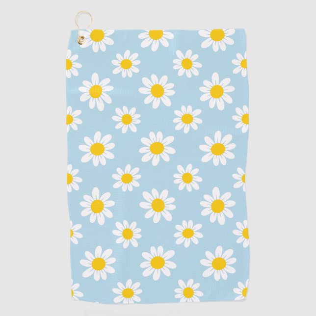 Daisy-Blume Golfhandtuch (Vorderseite)