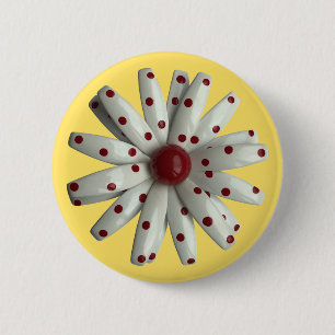 Daisy Blume - Hochzeit des Blumenfrühlings Sommerg Button
