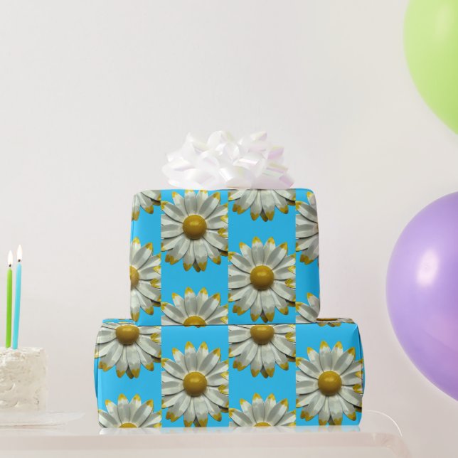 Daisy Blume - Hochzeit des Blumenfrühlings Sommerg Geschenkpapier (Partygeschenke)