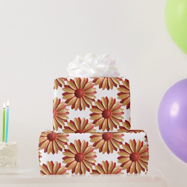 Daisy Blume - Hochzeit des Blumenfrühlings Sommerg Geschenkpapier (Partygeschenke)
