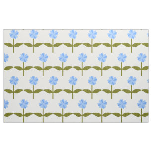 Daisy Blume Hübsch Blue Floral Gemustertes Gewebe Stoff