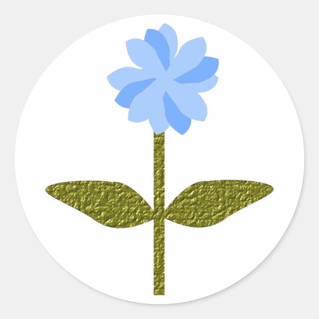 Daisy Blume Hübsch Blue Sticker (Vorderseite)