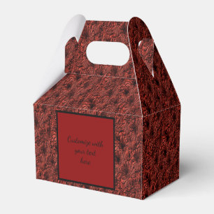 Daisy Blume in Burgund Personalisiert Geschenkschachtel