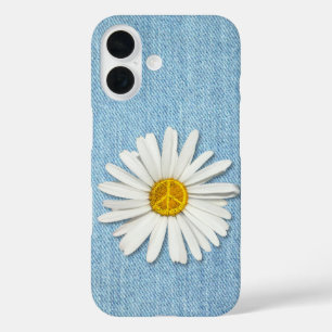Daisy Blume Inner Peace Symbol - Denim Jeans iPhone 16 Hülle