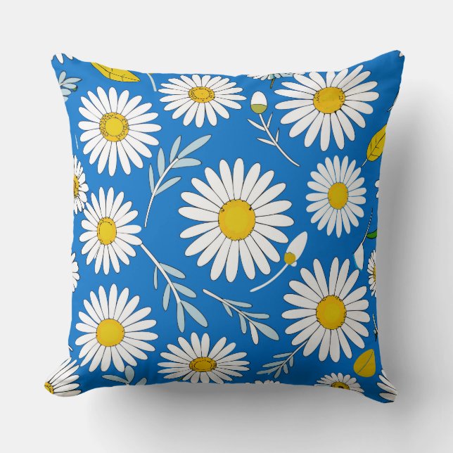 Daisy-Blume Kissen (Vorderseite)