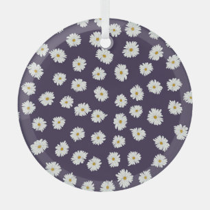Daisy Blume: kleines, nahtloses Muster. Ornament Aus Glas