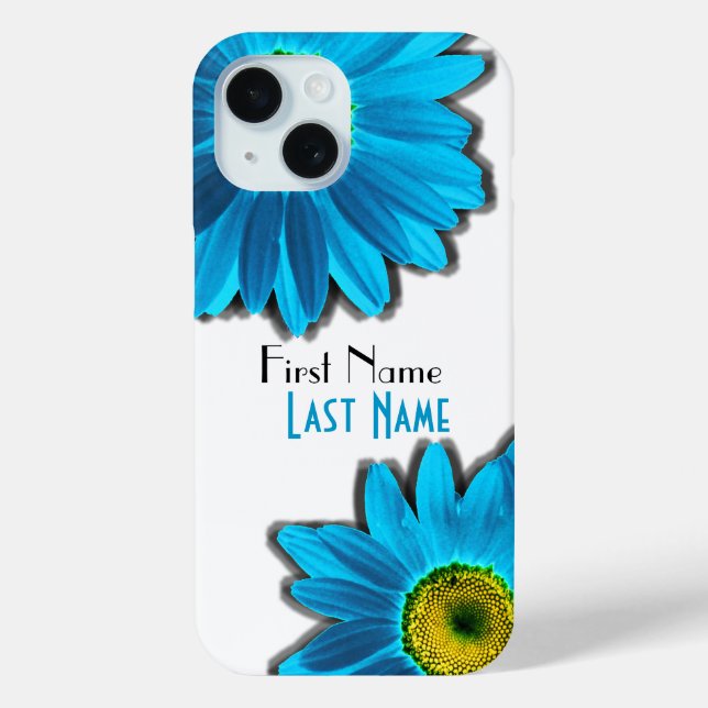Daisy Blume mit Blue Petals Case-Mate iPhone Hülle (Rückseite)
