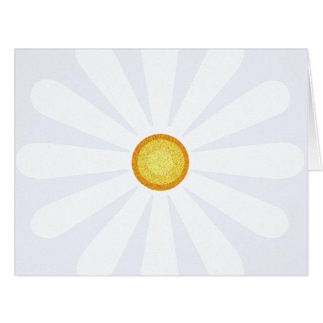 Daisy-Blume mit gelbem Zentrum (Vorderseite (Horizontal))