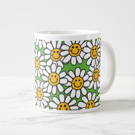 Daisy-Blume-Muster Jumbo-Tasse