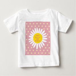 Daisy-Blume-Muster - Reinheit, Innocence-Zitat Baby T-shirt