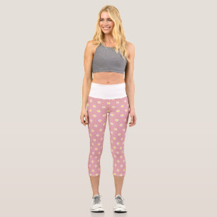 Daisy-Blume-Muster - Reinheit, Innocence-Zitat Capri Leggings