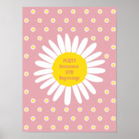 Daisy-Blume-Muster - Reinheit, Innocence-Zitat
