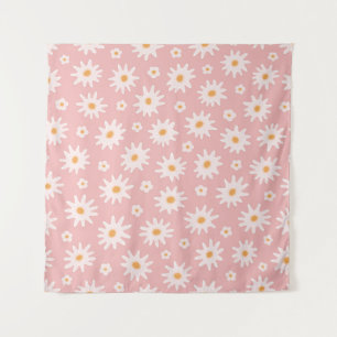 Daisy Blume nahtlos. Floraler Hintergrund Wandteppich