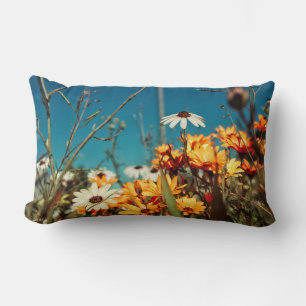 Daisy Blume Orange Blue Cushion Throw Kissen