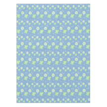 Daisy Blume pastellgrün auf Pastellblau