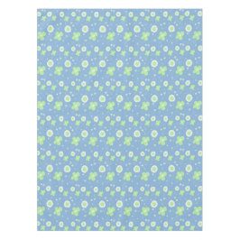 Daisy Blume pastellgrün auf Pastellblau Tischdecke