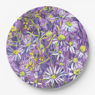 Daisy Blume Polka Dot Sommer Blume Blumenmuseum Pappteller