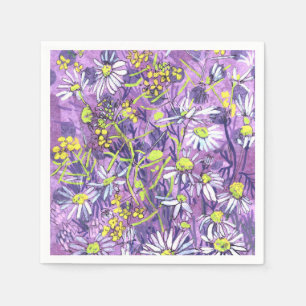 Daisy Blume Polka Dot Sommer Blume Blumenmuseum Serviette
