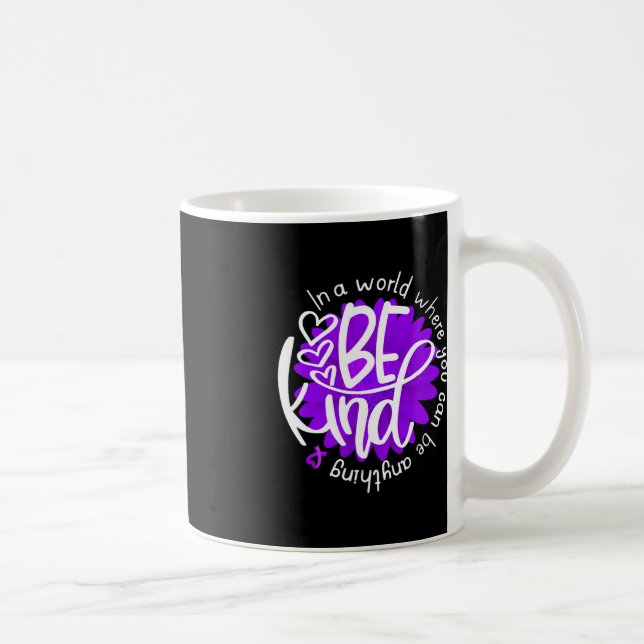 Daisy Blume Seien eine nette Lila Überdosierung Kaffeetasse (Rechts)