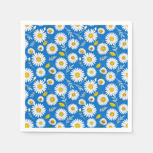 Daisy-Blume Serviette (Vorderseite)