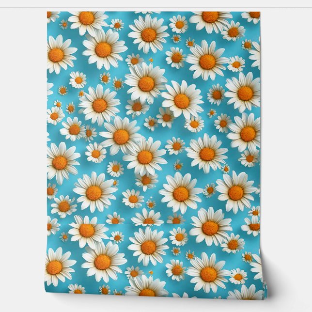 Daisy-Blume Tapete (Abrollen)
