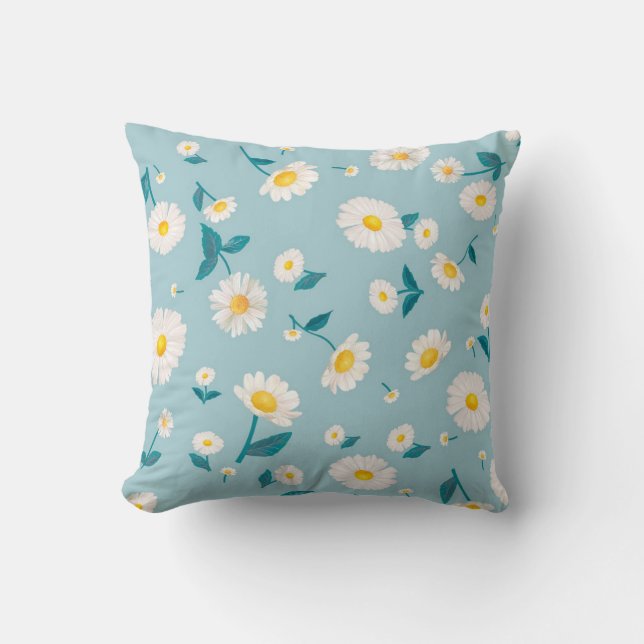 Daisy Blume Throw Kissen (Vorderseite)