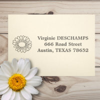 Daisy Blume und Address Self-Inking Briefmarke