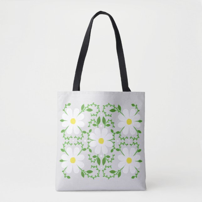 Daisy Blumenmuster werfen Kissen Laptop Ärmel Tasche (Vorderseite)