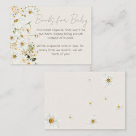 Daisy Boho Wildblume Babyduschenbuch Anfrage Begleitkarte