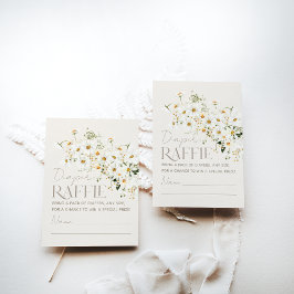 Daisy Boho Wildblume Rustic Baby Shower Begleitkarte